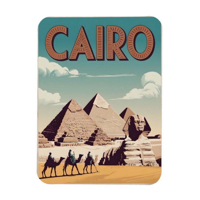 Ímã Vintage do Cairo (Vertical)