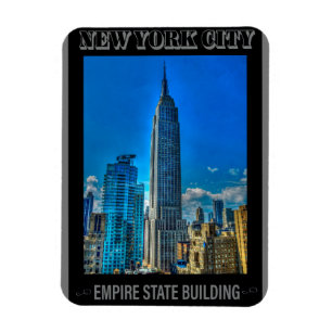 Ímã Vintage do Empire State Building Nova Iorque