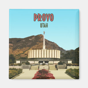 Imã Vintage do templo de Provo Utá