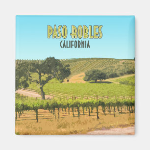 Imã Vintage do vinhedo de Paso Robles Califórnia