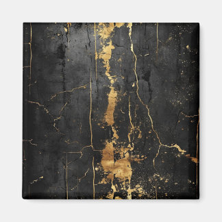 Imã Vintage Dourada Preta