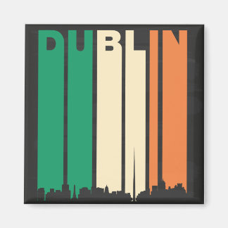 Imã Vintage Dublin Cityscape