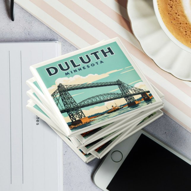 Imã Vintage Duluth Minnesota (Criador carregado)