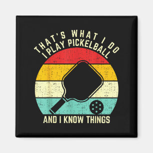 Imã Vintage é o que joga pickleball e sabe
