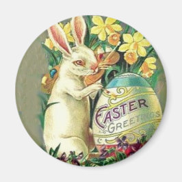 Imã Vintage Easter Bunny Magnet