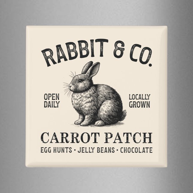 Imã Vintage Easter Rabbit  (Criador carregado)