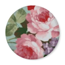 Vintage Elegant Pink Rosas vermelhas