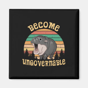 Imã Vintage Engraçado Torna-Se Ungovernável Moo Deng B