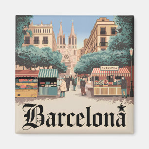Imã Vintage Espanha de Barcelona