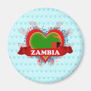 Imã Vintage eu amo a Zâmbia