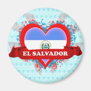 Imã Vintage eu amo El Salvador