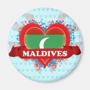 Imã Vintage eu amo Maldives
