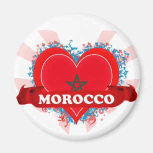 Imã Vintage eu amo Marrocos