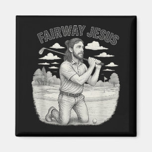 Imã Vintage Fairway De Jesus Christian Golfer Jesus Sp