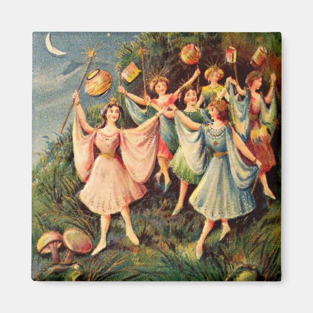 Imã Vintage Fairy Magnet (Frente)