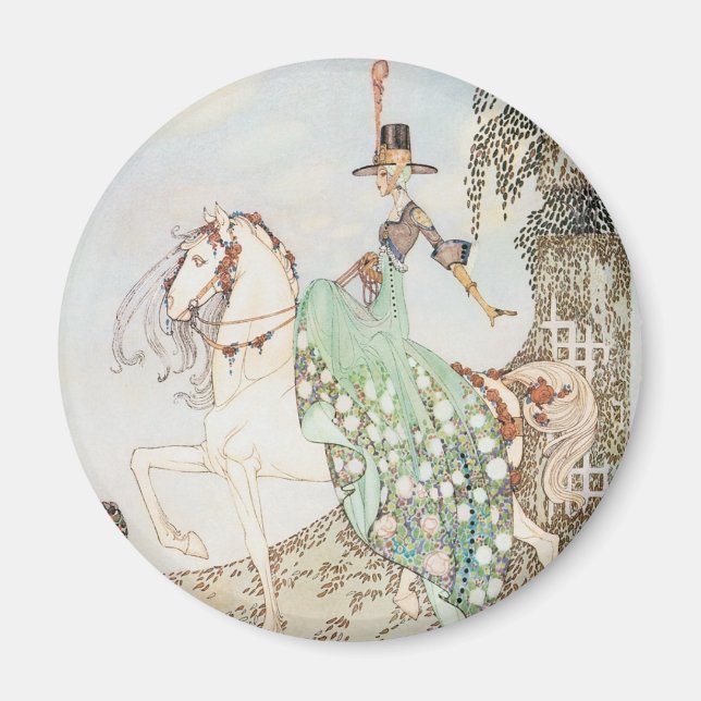 Imã Vintage Fairy Tale, Princesa Minette, Kay Nielsen (Frente)