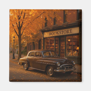 Imã Vintage Fall/Autumn livraria & car
