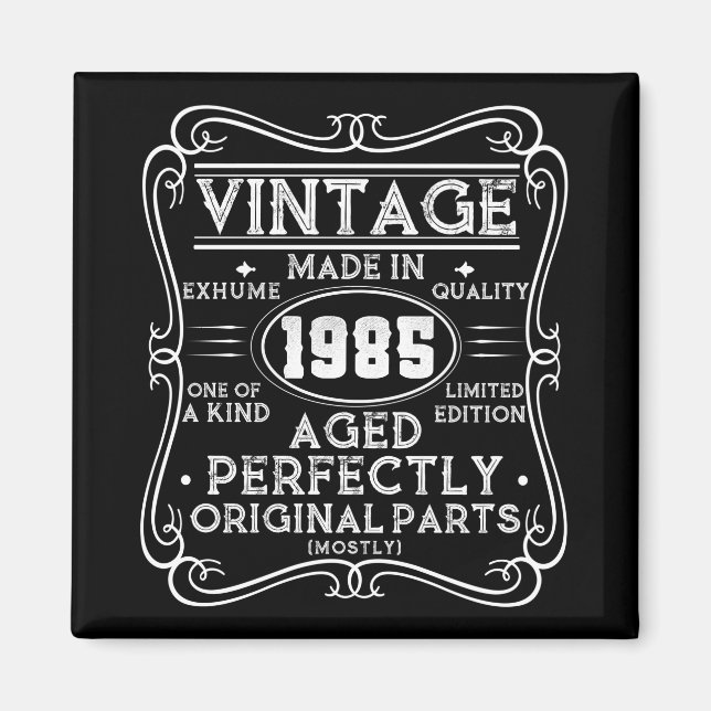 Imã Vintage Feita Em 1985 (Frente)