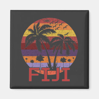 Imã Vintage Fiji Summer Beach Viagem
