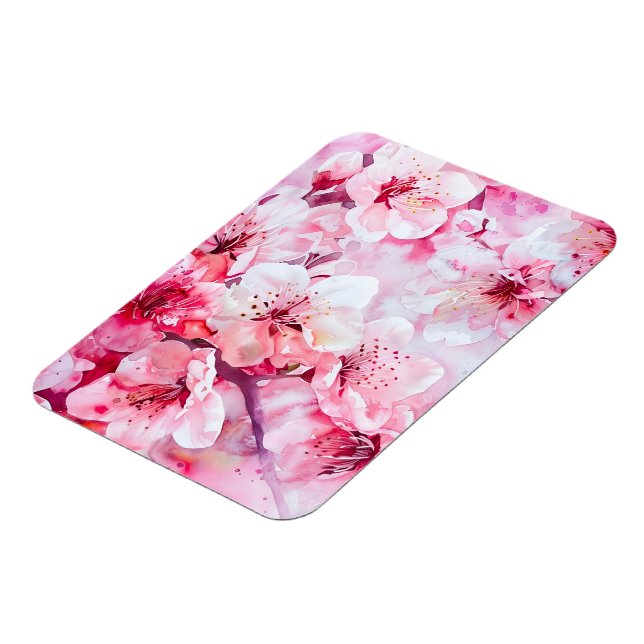 Ímã Vintage Flor Petal Rosa Suave (Left Side)