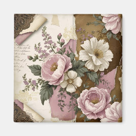 Imã Vintage Floral - Magnet  