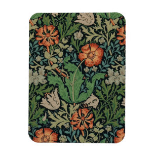 Ímã Vintage Floral Wallpaper Trendy Morris Compton