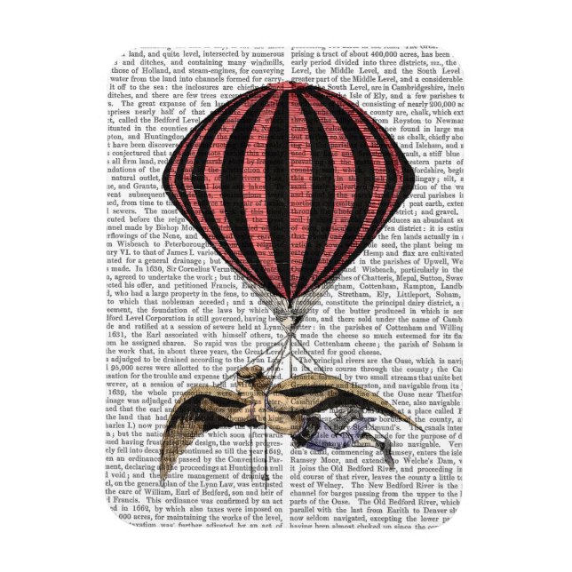 Ímã Vintage Flying Machine (Vertical)