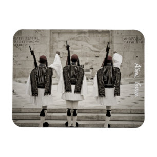 Ímã Vintage foto da guarda de honra, Atenas, Grécia