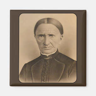 Imã Vintage Foto de Mulher Vitoriana Congelada