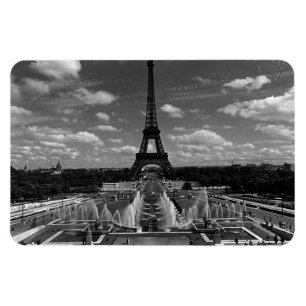 Ímã Vintage França Paris Fontains Torre Eiffel