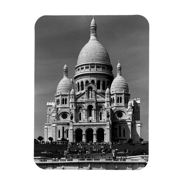 Ímã Vintage França Paris Sacre Coeur Basilica 1970 (Vertical)