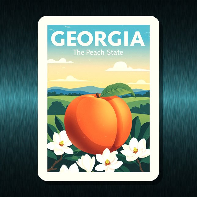Ímã Vintage Georgia (Criador carregado)