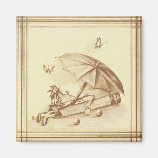 Imã Vintage Golf Magnet (Frente)