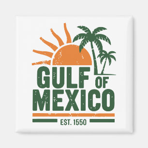 Imã Vintage Golfo do México Beach Sunset