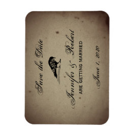 Ímã Vintage Gothic House Salvar a Data