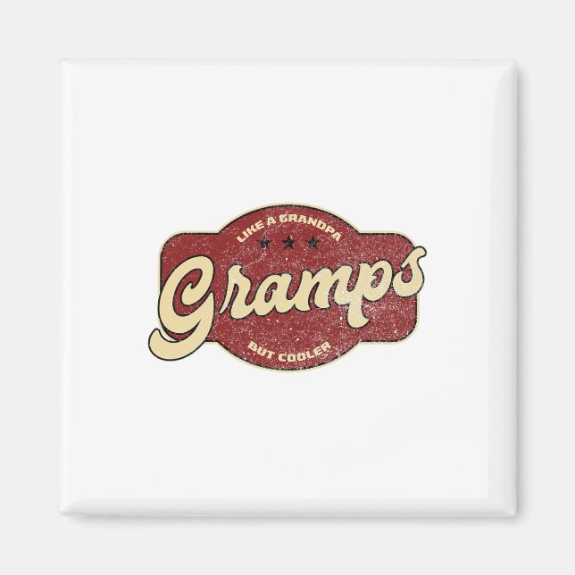 Imã Vintage Grampos Como Vovô, Mas Mais Fresco (Frente)