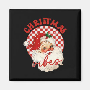 Imã Vintage Groovy Papai Noel Natal Vibes Crianças G