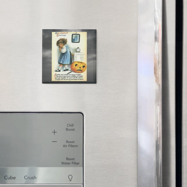 Imã Vintage Halloween Saudações (In Situ (Fridge))