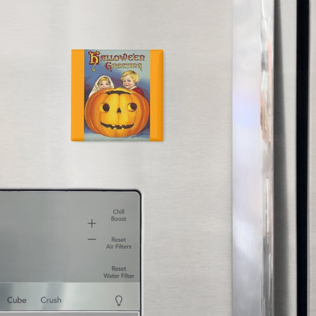 Imã Vintage Halloween Saudações (In Situ (Fridge))