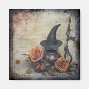 Imã Vintage Halloween Witchcraft (8)