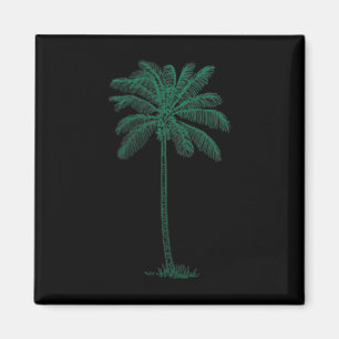 Imã Vintage Hawaiai Palm Tree Beach Tropical Island P