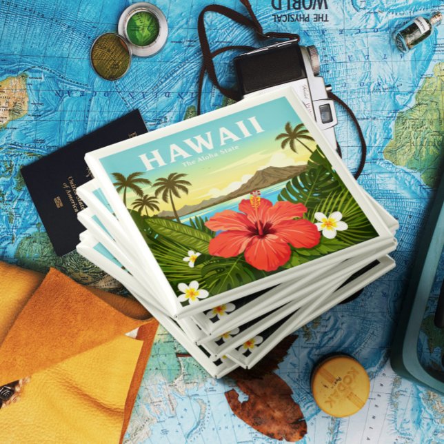Imã Vintage Hawaii (Criador carregado)