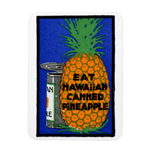 Ímã Vintage Hawaiian Pineapple