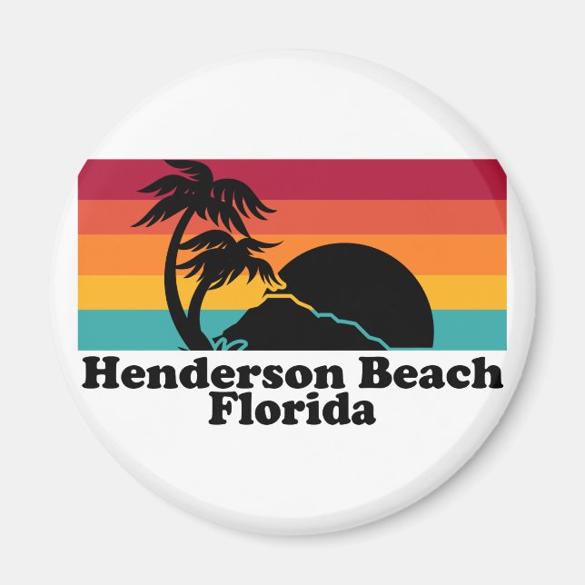 Imã Vintage Henderson Beach Flórida (Frente)