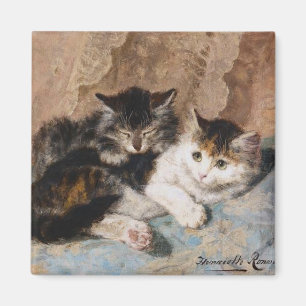 Imã Vintage Henriette Ronner-Knip Melhor dos Amigos