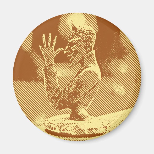 Imã Vintage Hood Ornament Magnet (Frente)