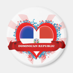 Imã Vintage I Love Dominican Republic