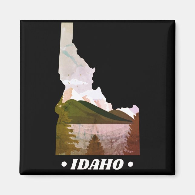 Imã Vintage Idaho State Magnet (Frente)