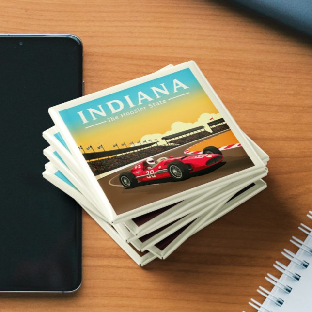 Imã Vintage Indiana (Criador carregado)