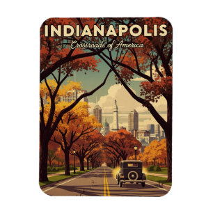 Ímã Vintage Indiana Indianapolis